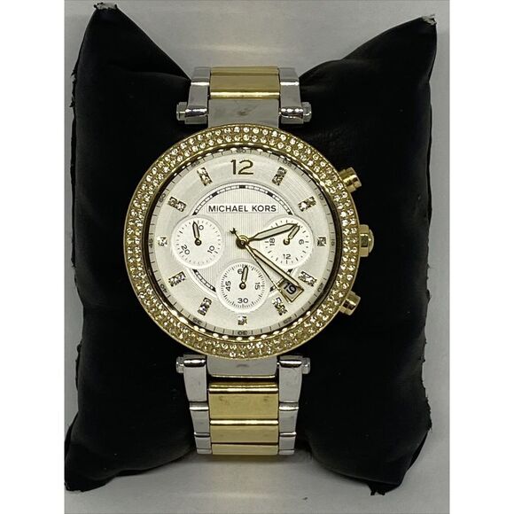 Michael Kors Parker MK5626 Womens Stainless Steel Analog Silver Dial Watch VK725 - Picture 1 of 12